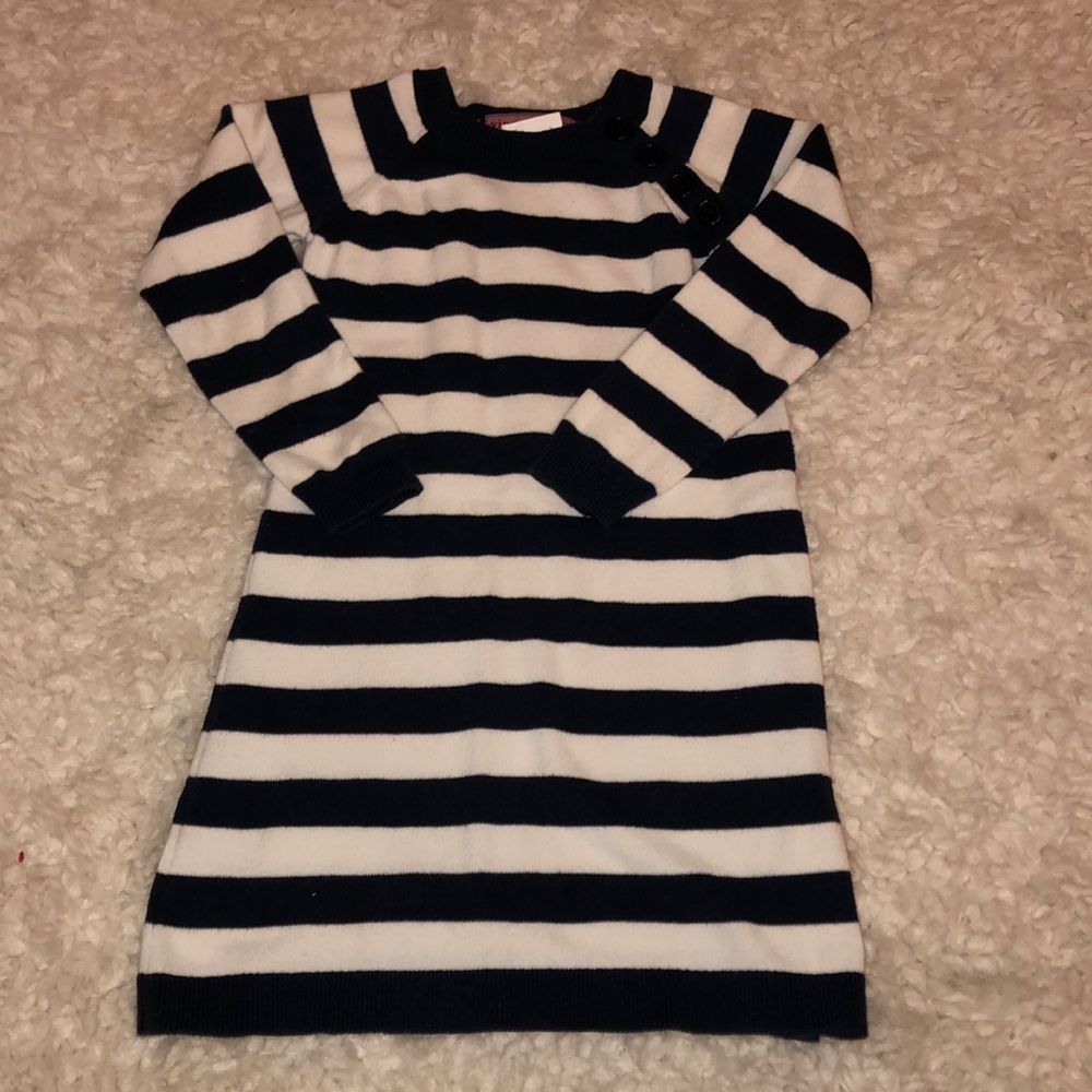 Vineyard vines blue and white striped dress